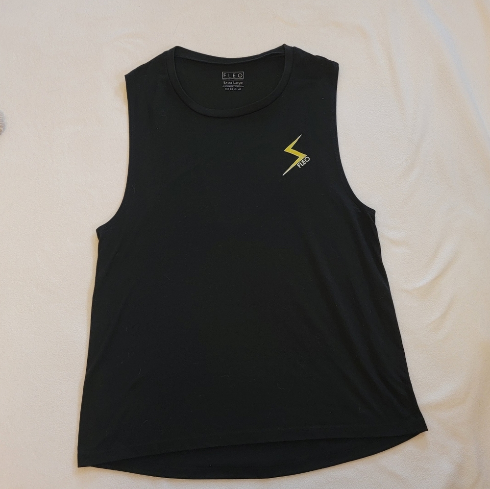 Fleo Black Muscle Tank